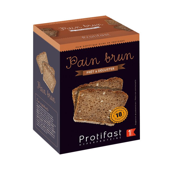PROTIFAST Pain brun 10 tranches