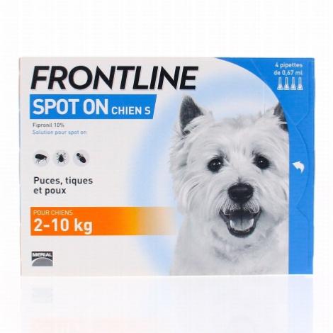 FRONTLINE Spot on chien S 4 pipettes
