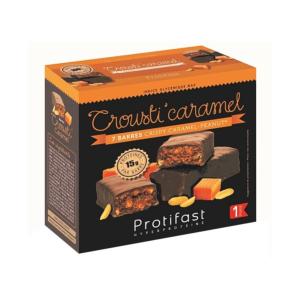 PROTIFAST Barre crousti caramel peanut 7 unités