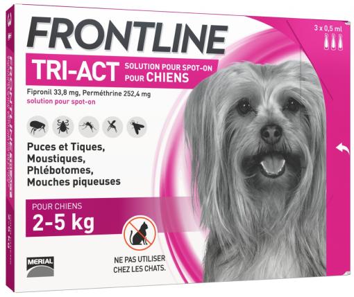 FRONTLINE Triple action chien XS 3 pipettes